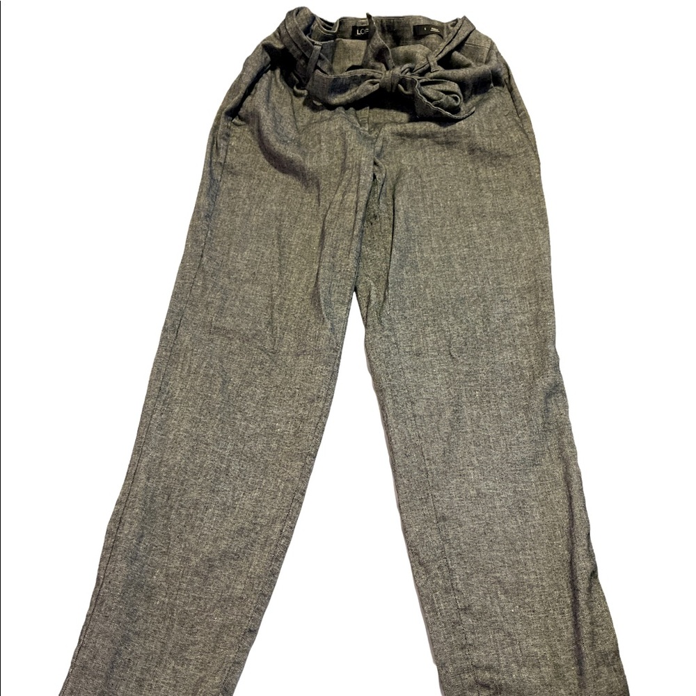 Gray LOFT high wasted pants